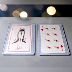 Christian Louboutin Playing Card with Hard Protective Case - Eight of Hearts